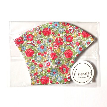 Liberty Tana Lawn Cotton Face Mask - Amelie Red